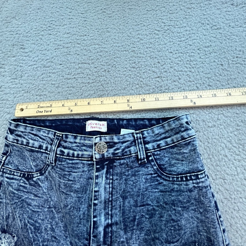 Universal Fashion Jeans Women's11 Blue High Waist Distressed Skinny Straight Leg - Picture 11 of 16